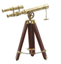 RII Vintage Brass Telescope with Tripod Stand/Antique Desk Top Telescope for ...