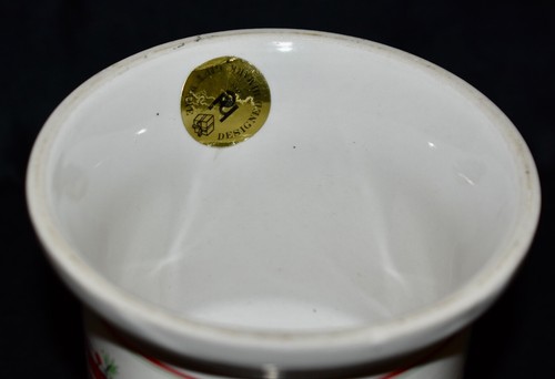 Festive Holiday Christmas Bells Candle Base Saltera Himark porcelain - Picture 4 of 4