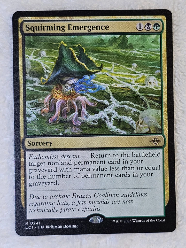 MTG Squirming Emergence - The Lost Caverns of Ixalan #241 Card Rare NM - Image 2 of 4