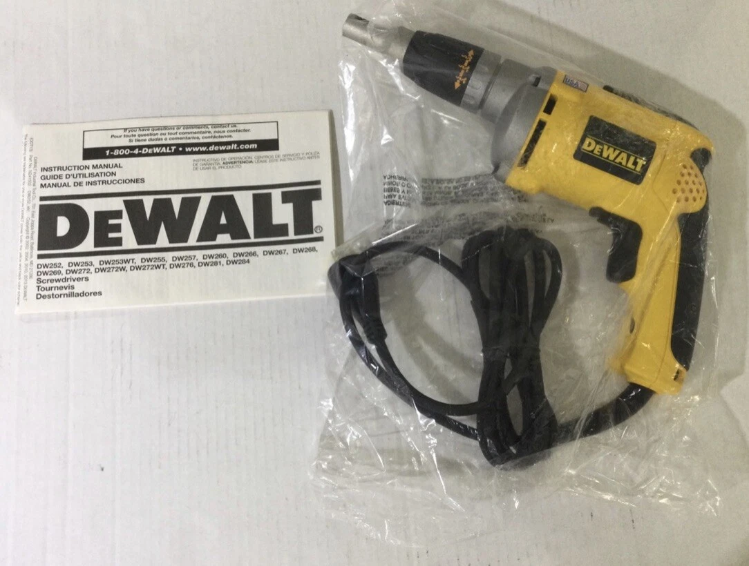 DEWALT DW272 4000RPM VSR Drywall Screwdriver Yellow