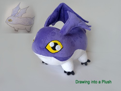 Tsukaimon plush inspired, made to order mar