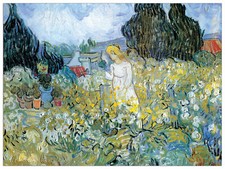 Pannello MDF-Mademoiselle Gachet 1890-VAN GOGH Wallart - Stampa  - X 74 CM
