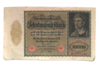 Prophila Collection Banknote German Empire Rosenbg: 65a, Ink Brown, Red Seal Used (III) 1920 2 Mark (money For Collectors - No Means Of Payment