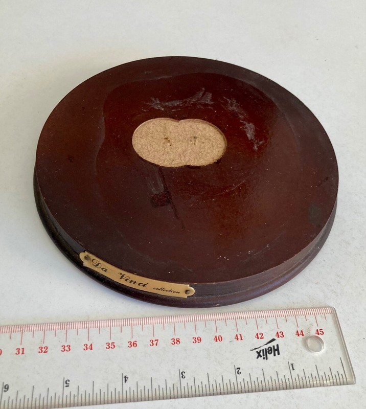 Mahogany Finish Wood Display Plaque. Base. Display Stand.#3