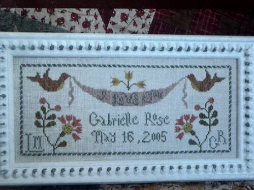 La D Da Cross Stitch chart only Gabrielle Rose Birth Chart 100th Design - Picture 2 of 4