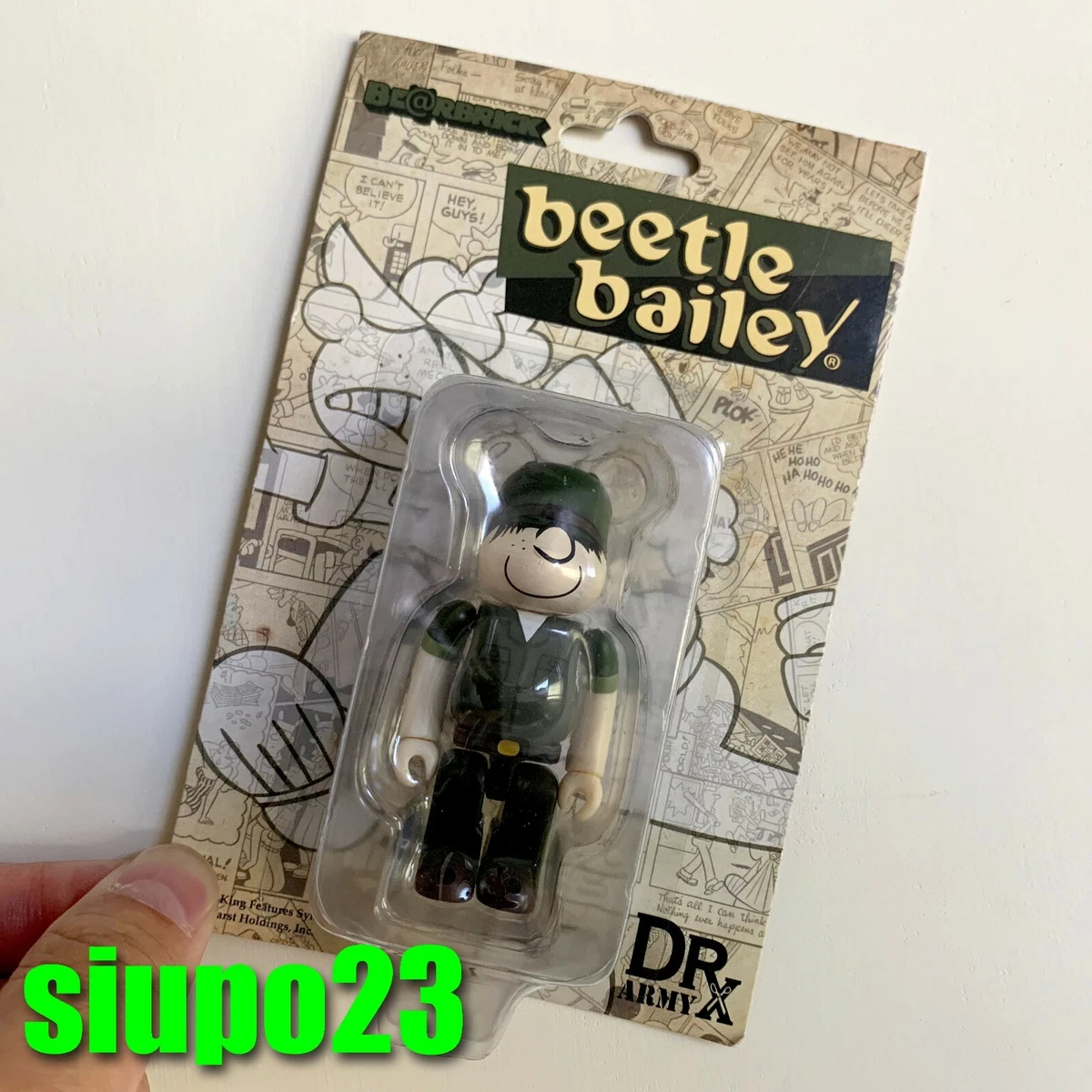 Medicom 100% Bearbrick ~ Beetle Bailey Be@rbrick DRx ARMY | eBay
