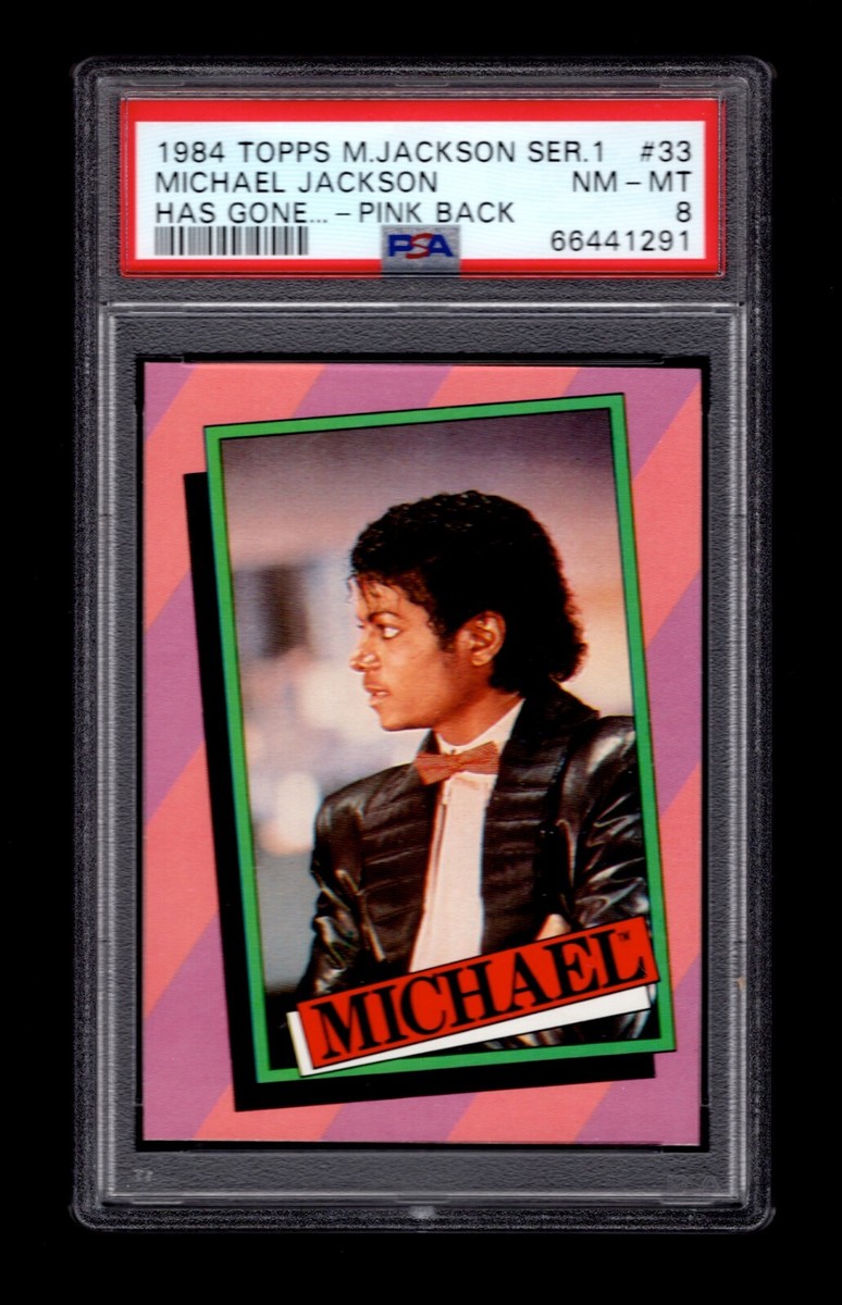 マイケル・ジャクソン PSA 8 MICHAEL JACKSON 1984 PINK Card Series 1 #33 | eBay