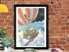 His Dark Materials - Northern Lights, Philip Pullman Inspired Watercolour Art A4