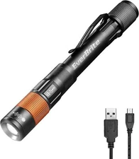 EverBrite Rechargeable Pen Light Zoomable Water Resistant Aluminum  Lightweight