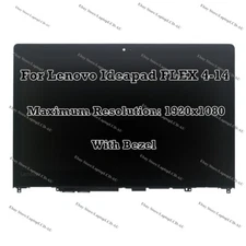 14.0" Lenovo FLEX 4-14 1470 1480 FHD LCD LED Display Touch Screen Assembly Frame