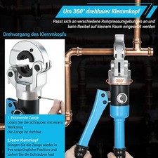Hydraulische Presszange V Kontur Kupferrohr Verbundrohr Rohrzange Pressmaschine