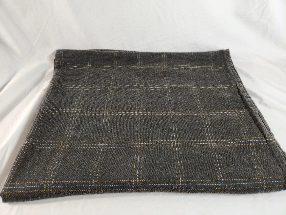 Manta de cabina SWISS International Airlines viaje a cuadros marrón 100 % PAN Foto 3 de 4