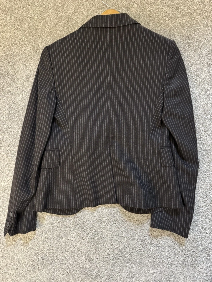 Women’s Burberry Charcoal Pinstripe Blazer - Image 2 of 2