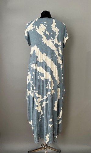Rundholz Black Label Asymmetric Tie-Dye Oversized Dress Blue White Avant Garde - Picture 2 of 8