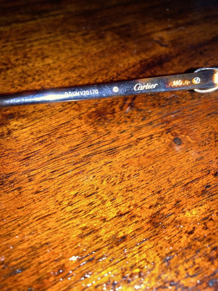 Preowned CARTIER Women's Cateye Glasses Eyewear CT01290A Havana Tortoise Shell - Image 3 of 4