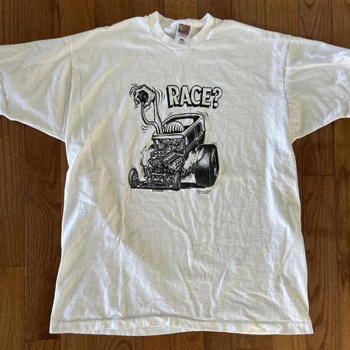 Vintage 1988 Big Daddy Ed Roth Race Single Stitch Rat Fink Monster T Shirt 2XL - Picture 2 of 9