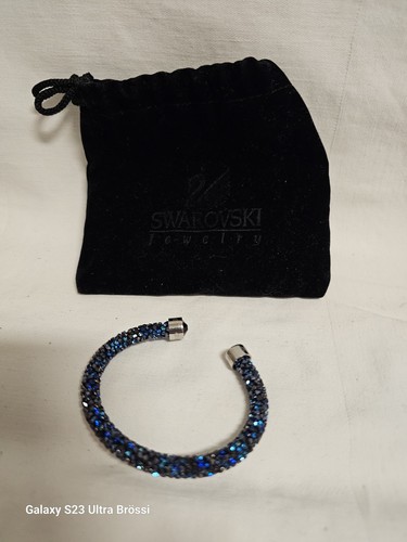 Swarovski Crystal Armspanger Sternenstaub Dunkelblau facettiert Bracelet - Bild 9 von 14
