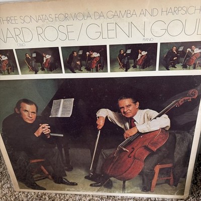 Rare Columbia Stereo Bach/Gould/Rose 'Sonatas for Viola da Gamba/Harpsichord' NM