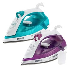GEEPAS Steam Iron 2000W Ceramic Soleplate Dry/Steam Iron Self Clean 220ML