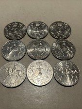 The Royal Mint Queen Elizabeth ll Silver Jubilee 1977 Silver Coin 9 in total 