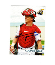 Cooper Ingle 2024 Lake County Captains signed auto baseball card Asheville NC
