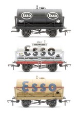 BACHMANN 'OO' GAUGE 33-527 TANK TRAFFIC CLASSICS SET OF 3 ESSO 14T TANK WAGONS