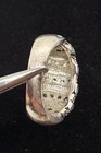 Lovely Vintage Sterling Silver 925 Opal White Topaz Cocktail Ring Size 8 — photo 8
