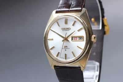 Vintage 1970s [Exc+5] SEIKO Lord Matic 5606-7000 Gold Automatic Mens Wtach JAPAN