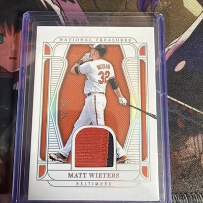 Matt Wieters 2025 Panini National Treasures Two  Color Patch Orioles /25
