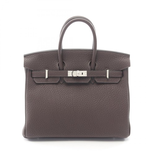 HERMES Birkin 25 Handbag Togo leather Brown Ebene SHW Used Women