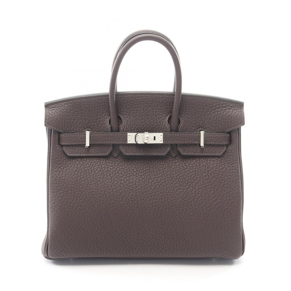 HERMES Birkin 25 Handbag Togo leather Brown Ebene SHW Used Women
