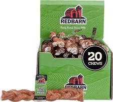  20 Sticks Redbarn Pet Products 7" Braided Bully Sticks for Dogs