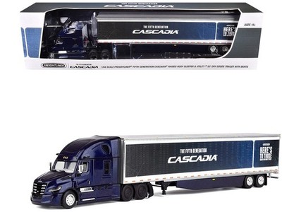 Freightliner Fifth Generation Cascadia Raised Roof Sleeper & 53' Utility Trailer
