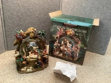 Kirkland - Musical Water Globe - Jesus In A Manger - Nativity - Christmas - Read