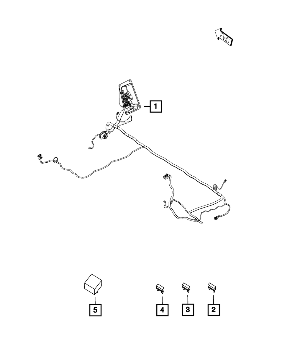 Genuine Mopar Body Wiring 68434807AB
