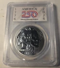 2026 America 250 SMI 1 oz .999 Silver Round in Official Licensed Holder BU