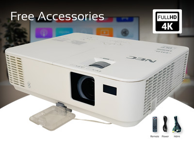 Compact DLP Projector for Gaming Setup 3300 Lumens PC 3D Ready w/Accessories  