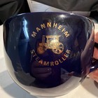 Manheim Steamroller Cobalt blue Cup Mug Gold Design M Ware LARGE! Soup,Tea — photo 6
