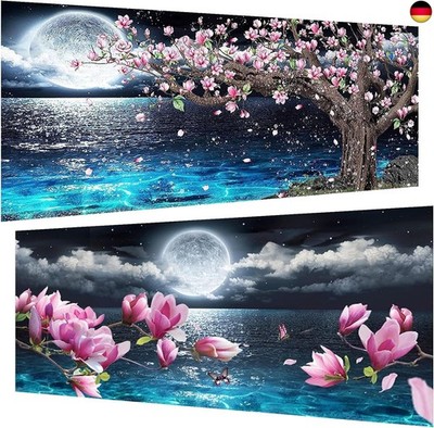 Pujeknm 2 Stück Diamond Painting (30x60 cm), 5D Diamant Painting Erwachsene, 