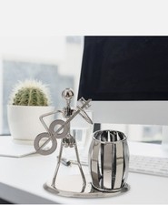Guitar Decor Iron Musician Guitar Pen Pencil Holder Desk Accessories music gifts