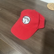 Universal Studios Youth Cat in the Hat Thing 1 Baseball Cap LB3 Red One Size