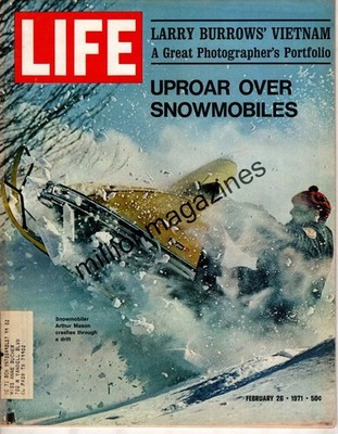 1971 Life - February 26 - Snowmobiles; Buckminster Fuller; Postage stamps