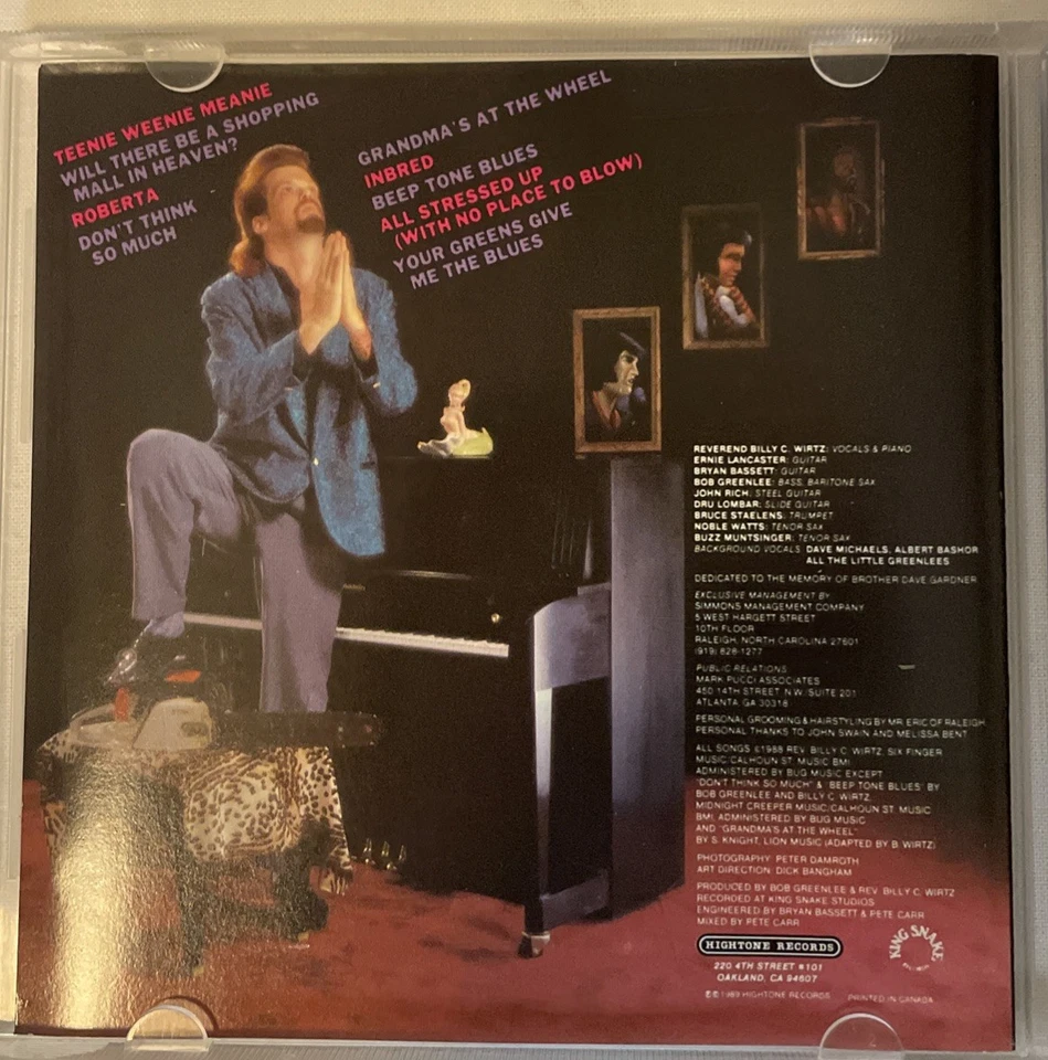 Deep Fried & Sanctified by Billy C. Wirtz (CD, May-1989, Hightone) - Image 3 of 4