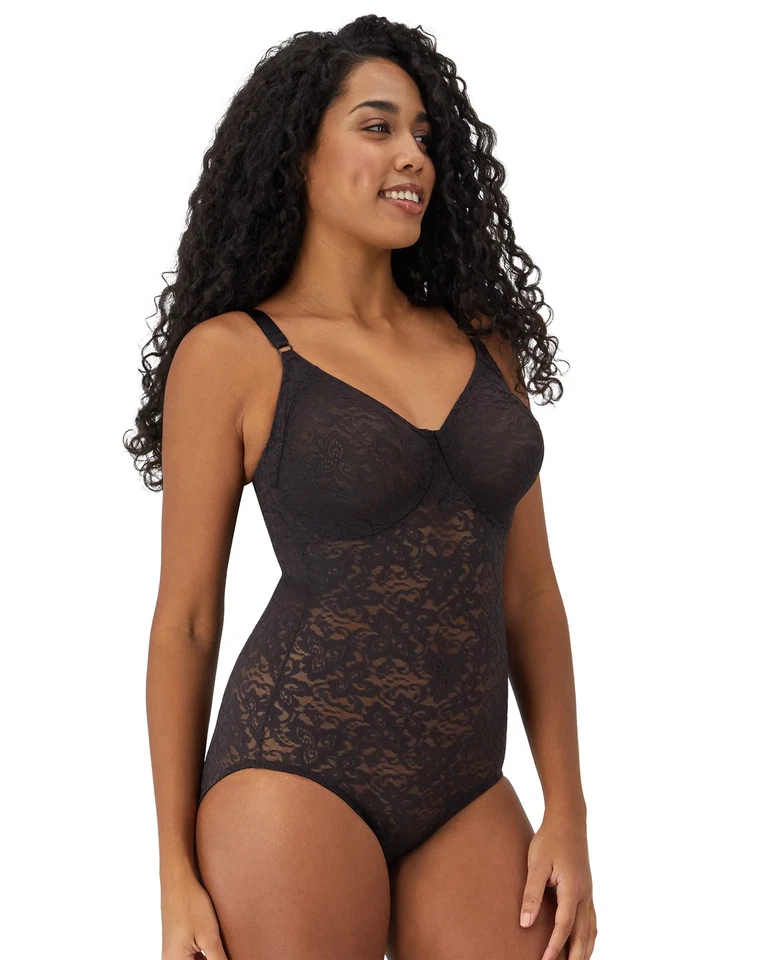 Bali Lace 'N Cuerpo Suave Modelador Más Breve UW Tazas Transparente Firme Power Wear Mujeres 8L10 Foto 2 de 4