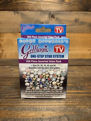 Cathy Mitchell GeMagic One-Step Stud System - 250 Piece Assorted Value Pack