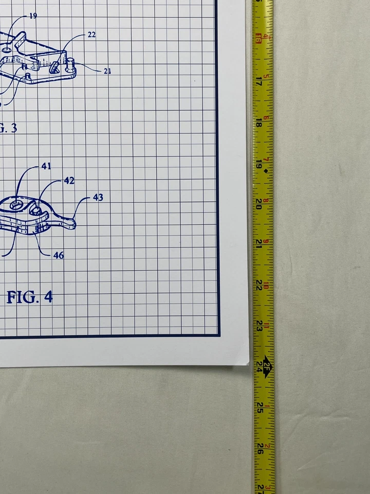 Vintage SAE MAGNETICS Hard Disk Drive US Patent Poster - Blueprint Wall Art - Image 3 of 3