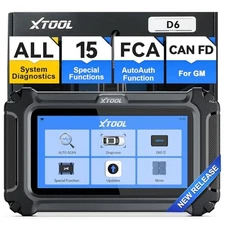OBD2 Scanner Diagnostic Tool  D6: All System Scanner for Car with Free 