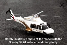 AW139 RC Helicopter fuselage fro Goosky S2 and OMPHOBBY M2