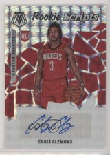 2019-20 Panini Mosaic Rookie Scripts Chris Clemons #RS-CCL Auto 1ut