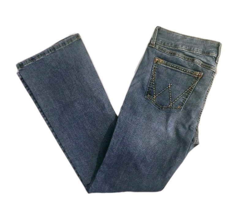 WRANGLER SZ 15 BOOTCUT WOMEN'S MEDIUM WASH MID-RISE STRETCH JEANS 
